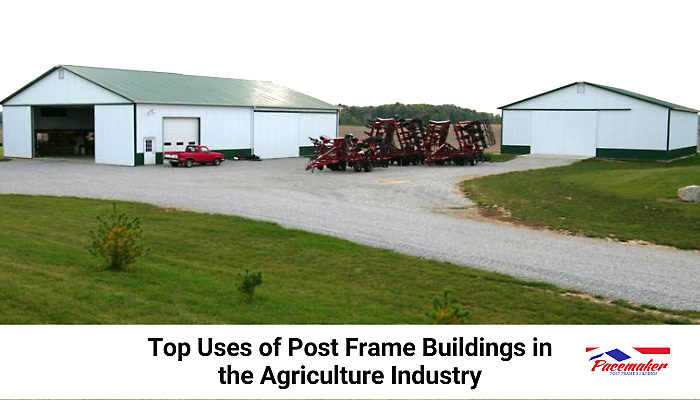 Post frame buildings in the agricultural industry.