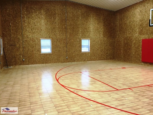 Corey 36′ x 42′ x 18′ Finished Suburban Gymnasium