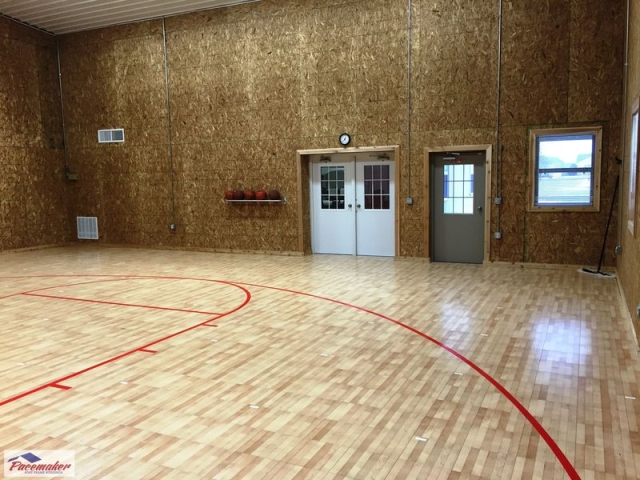 Corey 36′ x 42′ x 18′ Finished Suburban Gymnasium