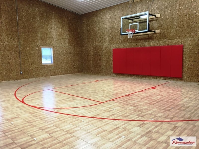 Corey 36′ x 42′ x 18′ Finished Suburban Gymnasium