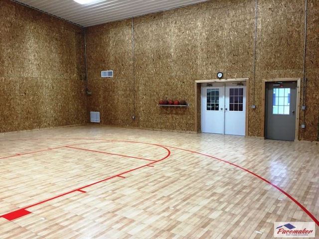 Corey 36′ x 42′ x 18′ Finished Suburban Gymnasium