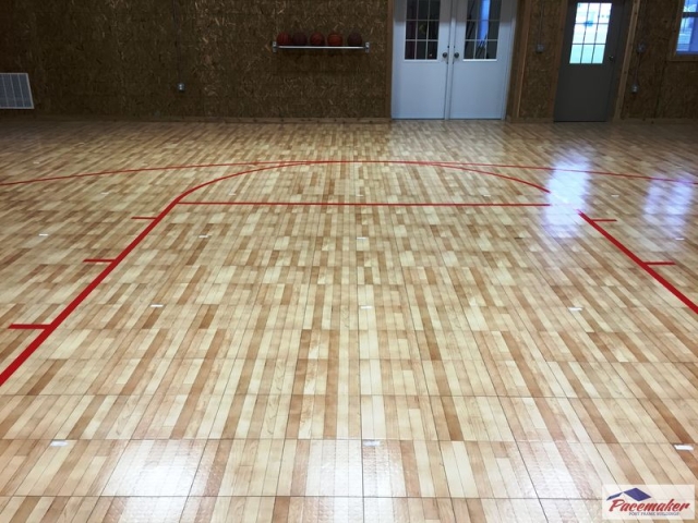 Corey 36′ x 42′ x 18′ Finished Suburban Gymnasium